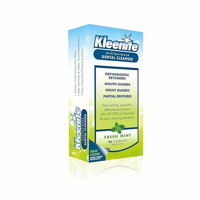 Kleenite Kleenite dental cleanser for retainers, mouth guards, and dentures recommended by james river family dentistry